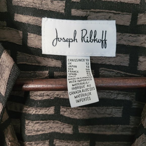 JOSEPH RIBKOFF Motif Jacket Blouse Size 10 - Picture 11 of 11